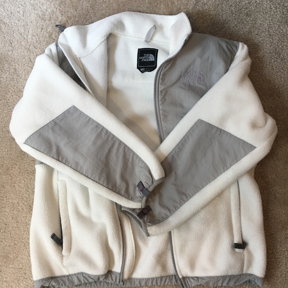 White North Face Jacket Fleece